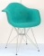 Кресло Leon (Леон) Soft Chrom ML Шерсть на металлических ножках (синий, бирюза, коричневый, зеленый) ом 3