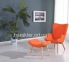 Кресло Флорино с табуреткой, пуфом, цвет коричневый, желтый, оранж, синий мдс 4