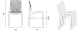 Дизайнерский стул Gruvyer (Грувер) (Crystal-OM) из полипропилена, цвет разный, для кафе, бара, дома кн 1