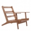 Кресло для отдыха Gloss деревянное с мягкими подушками мл 9