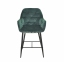 Напівбарне або барне крісло м'яке Chic bar-65(75), каркас метал чорний або золото, сидіння оксамит 31