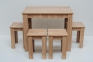 Комплект столовий стіл С-4Т 900*600*750 та 4 табуретки (гс) 2