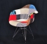 Кресло Леон ткань Пэчворк, на ножках (дерево, металл), на колесах, на блине, полубарные, барные (ом) 15