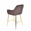 Напівбарне або барне крісло м'яке Chic bar-65(75), каркас метал чорний або золото, сидіння оксамит 40