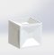 Опора Куб под стол из пластика (опция - с подсветкой)  (скм) 0