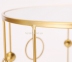 Журнальный стол, набор 2 шт, металл цвет золото,  с зеркальной столешницей ГП70106 3