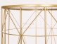 Журнальный стол, набор 2 шт, металл цвет золото,  с зеркальной столешницей ГП70107 0
