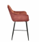 Напівбарне або барне крісло м'яке Chic bar-65(75), каркас метал чорний або золото, сидіння оксамит 9