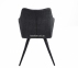 Крісло м'яке Bergamo, каркас метал чорний, тканина 10