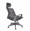 Крісло комп'ютерне, офісне ОМ-108, оббивка спинки з чорної сітки, м'яке сидіння, тканина  металева основа з пластиковим покриттям. 3