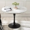 Стіл Тюльпан круглий 80 см, стол обеденный Tulip, диаметр 80 см, чорний, білий (мдс) 1
