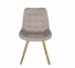 Стілець Tux GD м'який, ніжки металеві прямокутні золото (GD), сидіння велюр 10