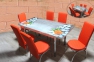 Столовый комплект стол прямоугольный 130(170)*80 см и 6 стульев (Турция) тщ 16