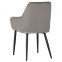 Крісло обіднє Venera, каркас метал, сидіння вельвет сірий, коричневий 5