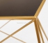 Консольный стол, набор 2 шт, металл золото, с зеркальной столешницей ГП60550 2