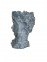 Кашпо бюст Дівчина у віночку (SY904S033L) полістоун, сірий, 23*23*35 см (фд) 4
