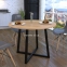 Металлическая опора Бланк для стола, цвет черный матовый, в стиле Лофт лд 0