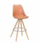 Стілець напівбарний Milan-Bar-65 або барний Milan-Bar-75, пластиковий, м'яка сидіння, ніжки дерев'яні 9