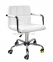 Кресло офисное Артур на колесах или на блине, компьютерное, экокожа, цвет черный, белый 3