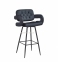 Кресло барное (полубарное), стул барный (полубарный) Gor нерегулируемый на ножках металл черный 9