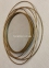 Дзеркало Кругле зі скла і металу із золотою рамою ГП91075 4