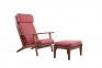 Кресло для отдыха Soul деревянное с мягкими подушками (с оттоманкой или без) мл 2