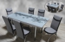 Столовый комплект стол прямоугольный 130(170)*80 см и 6 стульев (Турция) тщ 14