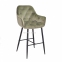 Напівбарне або барне крісло м'яке Chic bar-65(75), каркас метал чорний або золото, сидіння оксамит 1