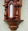 Настінний годинник, барометр, термометр, вологомір прямокутний, дерево 2