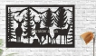 Панно деревянное, картина Природа, Животные, Фауна, Лес 9