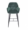 Напівбарне або барне крісло м'яке Chic bar-65(75), каркас метал чорний або золото, сидіння оксамит 0