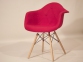 Кресло Leon (Леон) Soft Вискоза (красный, коричневый) ножки деревянные ом 0