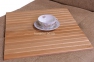 Деревянный коврик, цвет белый, ольха, орех, венге (400х400мм) 1
