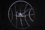 Часы из металла большие Меридиан-3, Меридиан-4, диаметр 70см, металл графит 3