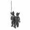 Декор фигурка, статуэтка декоративная Коты рыбалка 28 см, Кот рыболов 19 см 2