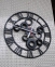 Часы с шестеренками Римские в стиле лофт атс 0