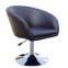 Кресло Дамкар, поворотное, на блине, основа хром, кожзам Неаполь 4