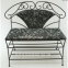 Кованая мебель Диван со спинкой в стиле Прованс, Кантри, скамейка 5