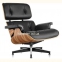 Кресло Relax с оттоманкой черный, Кресло Релакс с оттоманкой, натуральная кожа, гнутая фанера 9