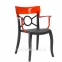 Кресло Opera-K чёрное, серое, белое с цветными прозрачными спинками 9