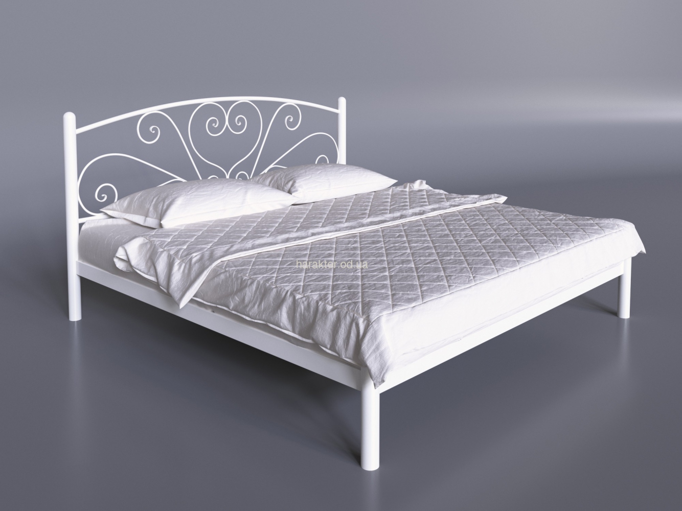 Металлическая двуспальная кровать Карисса те / Кованые кровати, металлические / Мебельный магазин Характер. Купить мебель и декор в Одессе.