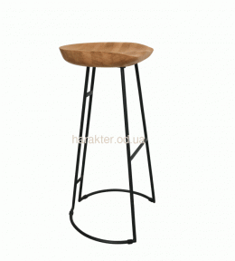 Дизайнерский стул барный, полубарный из массива дерева Kolo Maxi