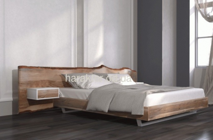 Кровать двуспальная из натурального дерева Форест, под размер матраса 200х180 (рт)