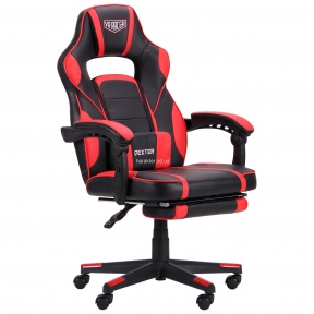 Кресло компьютерное Dexter Webster (VR Racer) кожзам черный, красный