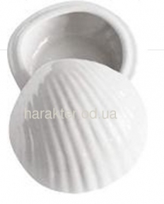 Декор Скринька ракушка, керамика біла, SE 409-8 эк