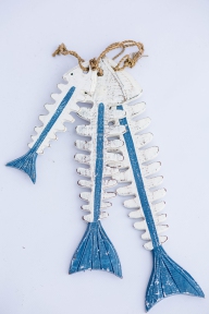 Декор морской Скелет рыбы (комплект) 32121L или 32121M эм