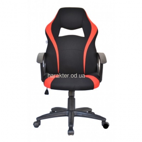Крісло офісне Rosso black/red (тсп)