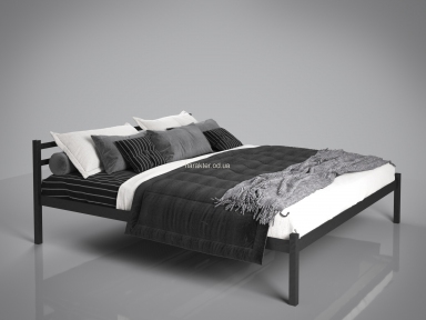 Ліжко двоспальне Лідс, 160*200, метал, дно металеві трубки