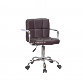 Акція на офисні крісла Arno-arm ch(bk)-office, хром (чорний) основа, шкірозамінник або оксамит