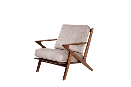 Кресло для отдыха Comfort+ деревянное с мягкими подушками мл